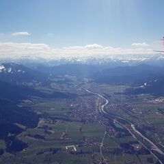 Flugwegposition um 11:06:29: Aufgenommen in der Nähe von Bad Tölz-Wolfratshausen, Deutschland in 1817 Meter